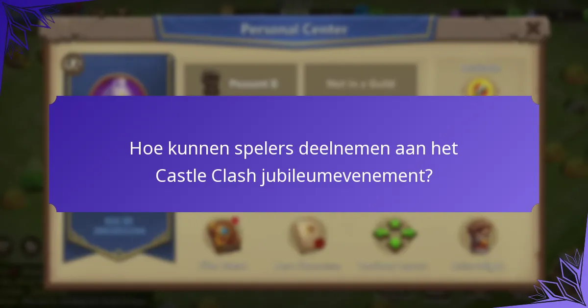 Wat zijn de mijlpaalprijzen voor het Castle Clash jubileumevenement?