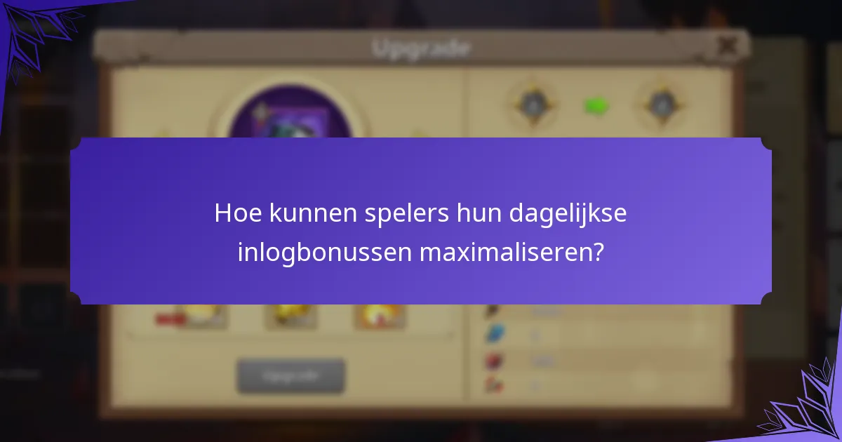 Welke beloningen kunnen spelers verdienen met dagelijkse inlogbonussen?