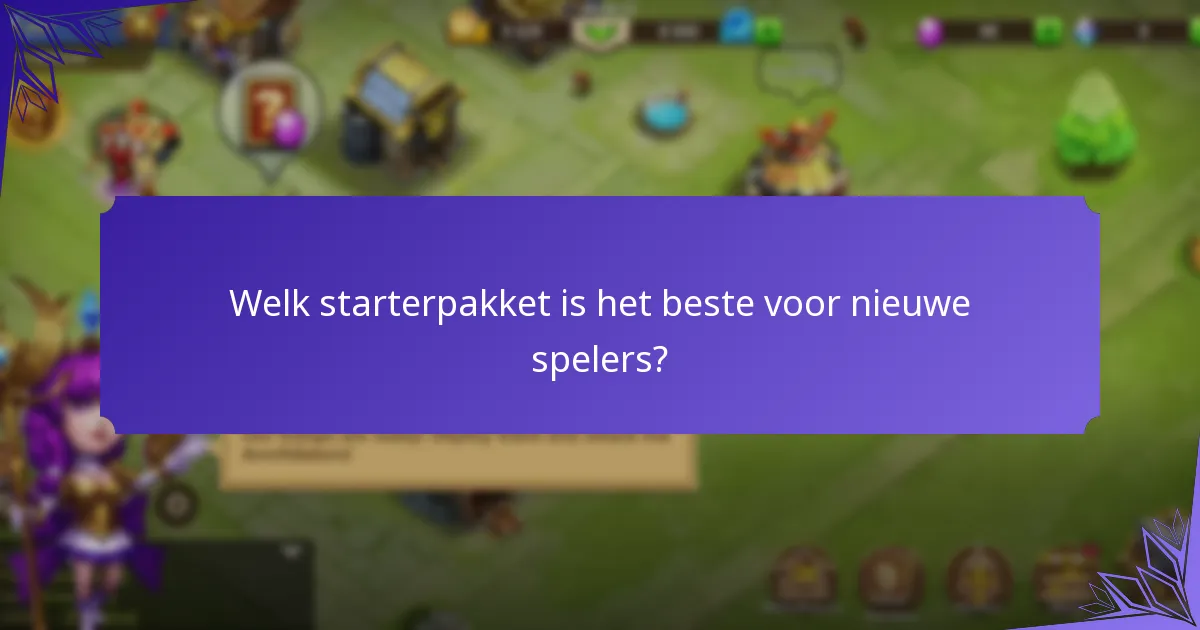 Wanneer worden starterspakketten vernieuwd of gewijzigd?