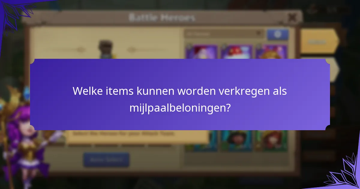Hoe verhouden mijlpaalprijzen zich tot andere beloningen in Castle Clash?